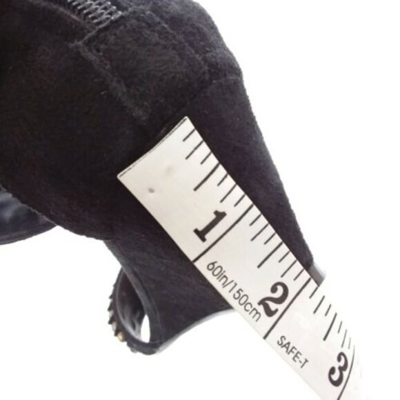 Kelsi Dagger Sandals Women Size 7.5M Black Leather Bowen Ankle Strap Wedge - Picture 11 of 15